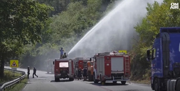 Без обвинение срещу украинския тираджия, предизвикал големия пожар в гора край Велико Търново