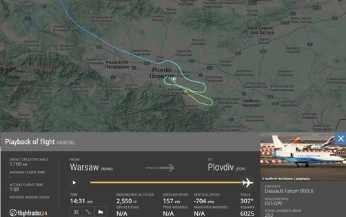 Flightradar за случая с Фон дер Лайен: Самолетът е излъчвал силен GPS сигнал по време на целия полет