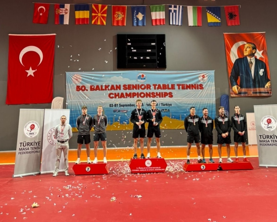 Йоан Величков и Стефан Димитров грабнаха среброто на Балканското по тенис на маса в Истанбул