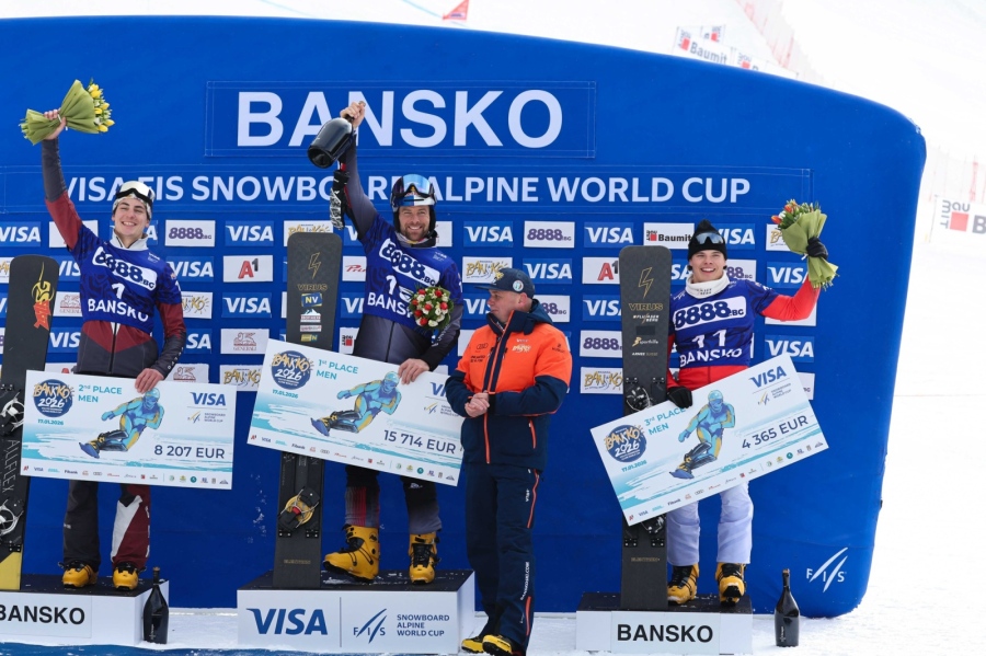 Австриецът Бенямин Карл спечели първия паралелен гигантски слалом от VISA FIS Snowboard alpine world cup в Банско