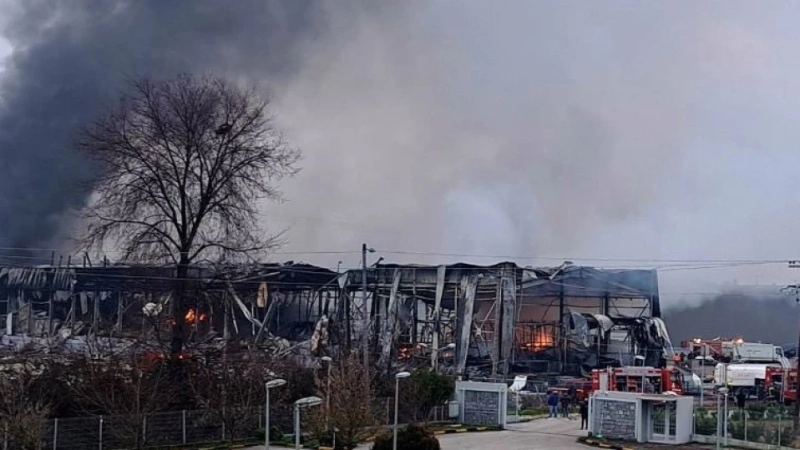 Пожар и взрив в завод в Гърция, има пострадали и хора в неизвестност