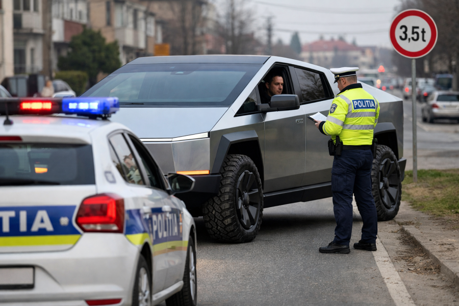 Взеха книжката на български шофьор в Румъния, нямал категория C за „Тесла“-та си