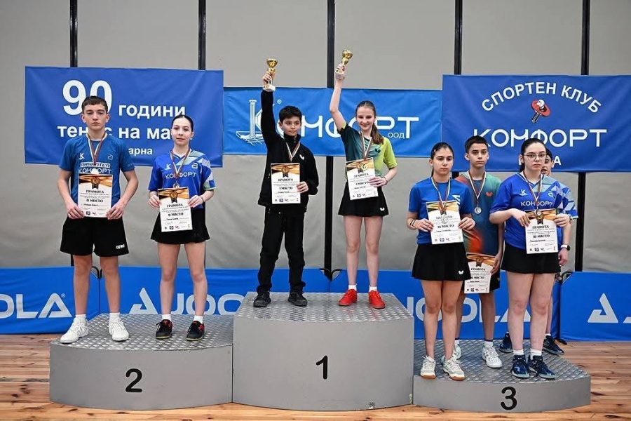 Голям триумф за СКТМ „Марек-Дигеста спорт“ от Държавното първенство по тенис на маса