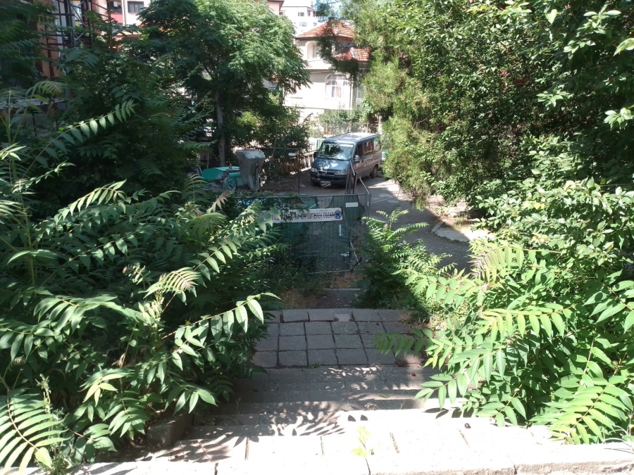 Стълби на ул. „Трети гвардейски полк“ в Дупница станаха невидими от бурени