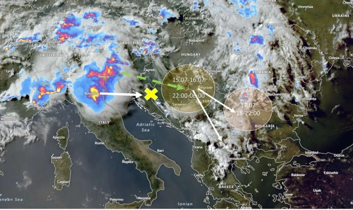 Meteo Balkans: Очакват се мезоконвективни системи, идват гръмотевични бури към България