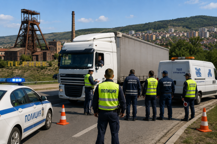 Масови нарушения на товарни автомобили в Пернишко: Засякоха камиони да се движат с 120 км/ч