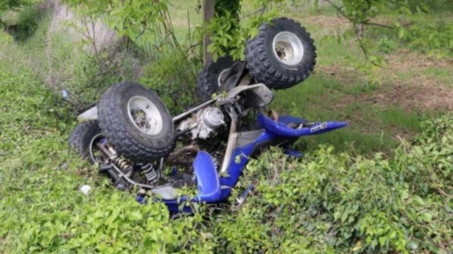 АТВ се преобърна край Сандански, двама са пострадали при инцидента