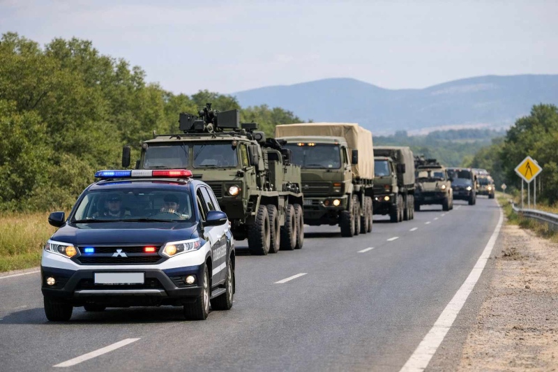 Италиански военни конвои тръгват от границата с Гърция към \